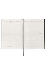 Ajanda Maxı Boy Haftalık 12 Ay 2022 Sıyah Kapak