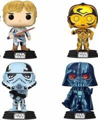 Funko Pop 4-Pack Retro Series: Disney Star Wars - Darth Vader / Stormtrooper / C-3PO / Luke Skywalker