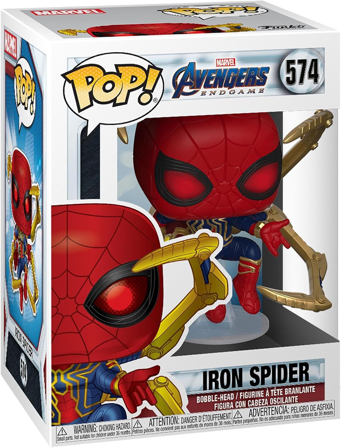 Funko Pop Marvel Avengers Endgame Iron Spider With Nano Gauntlet
