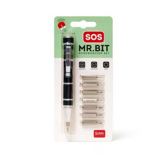 Legami Sos Mr. Bit- Değişken Uçlu Kalem Tornavida Siyah