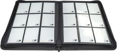 Fermuarlı Pro Binder Vivid Black 9 Cepli 360 Kart Kapasiteli Albüm