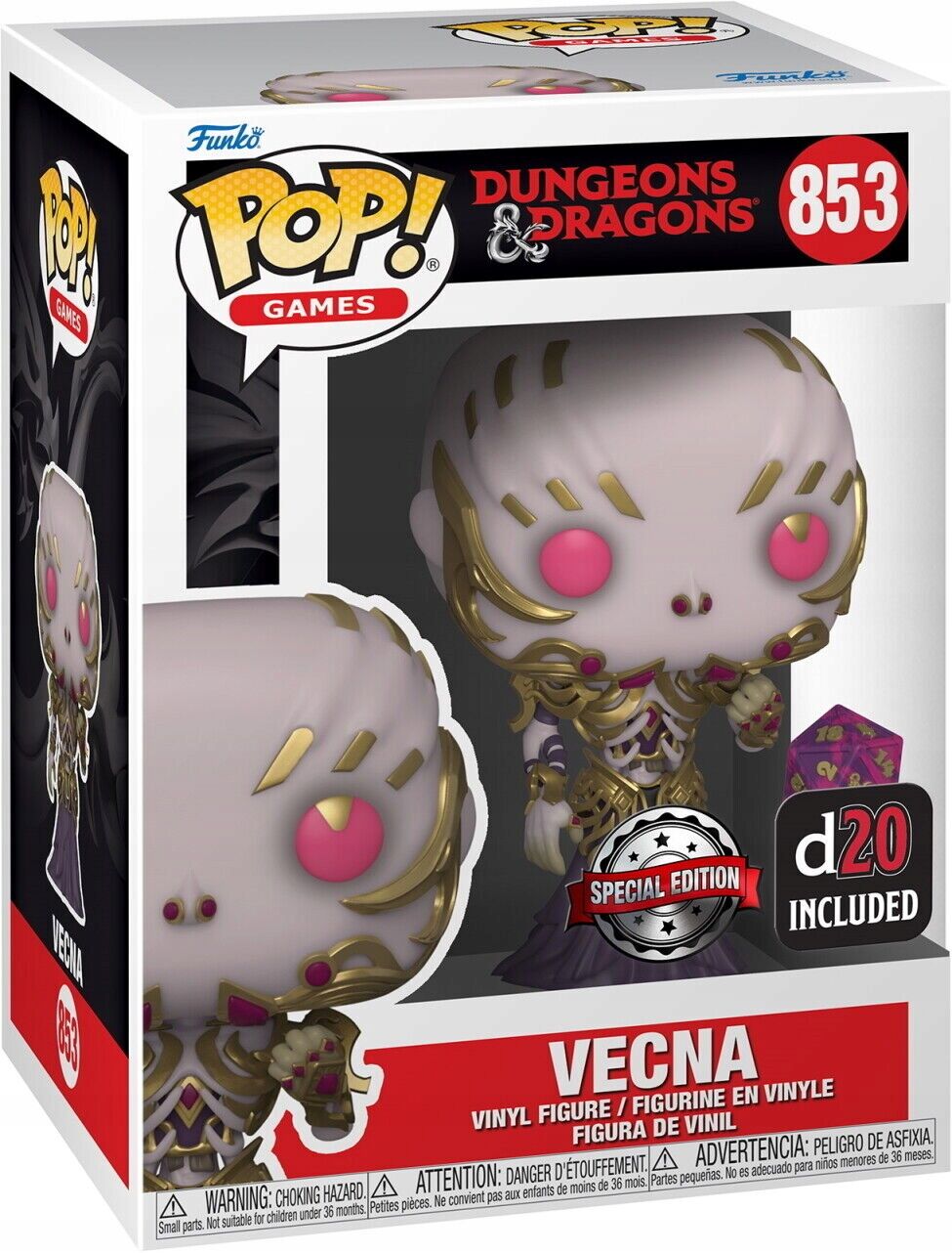 Funko Pop! Dungeons & Dragons - Vecna Exclusive with D20