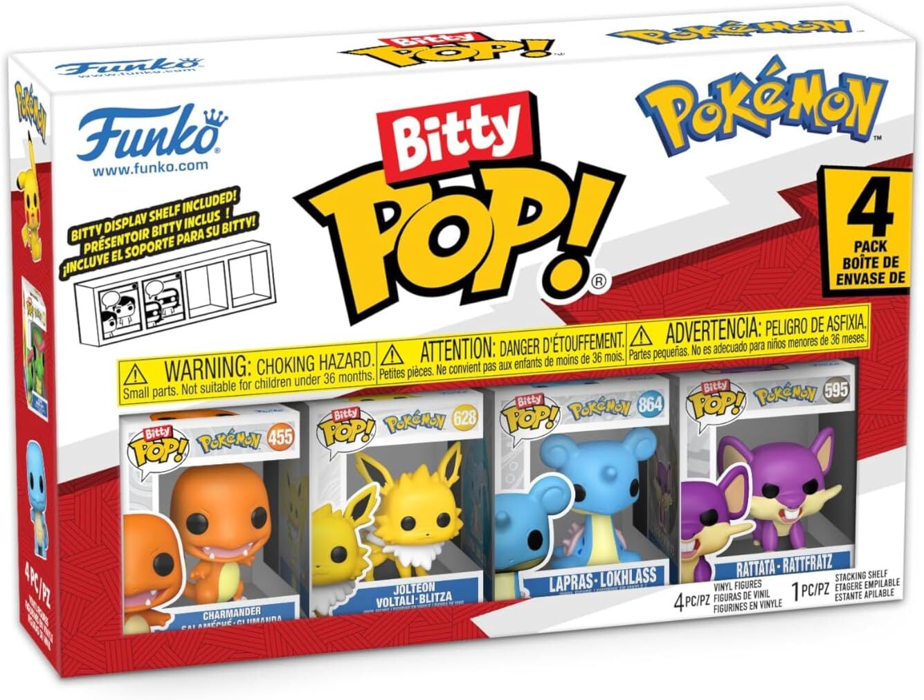 Funko Bitty Pop Pokemon- Charmander 4Lü Paket