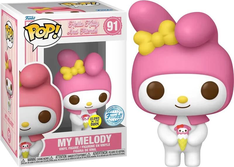 Pop! Sanrio: Hello Kitty My Melody Glows In The Dark Special Edition