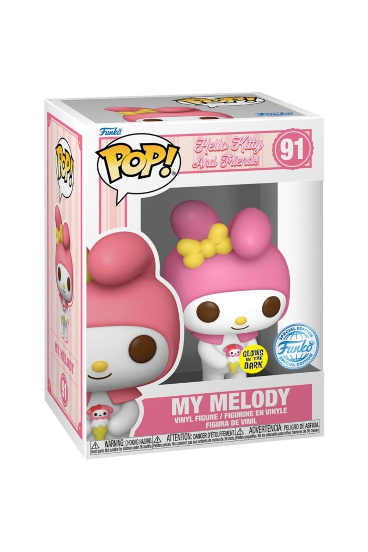 Pop! Sanrio: Hello Kitty My Melody Glows In The Dark Special Edition