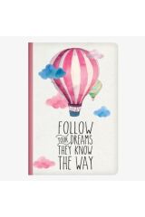 B5 Follow Dreams Desenli Defter Kareli