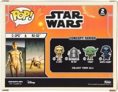Pop Star Wars Concept - C-3po & R2-d2 Exclusively At Disney 2-pack Bobble-heads