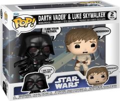 Pop 2-Pack Disney Star Wars Sayings - Darth Vader & Luke Skywalker Bobble-Head