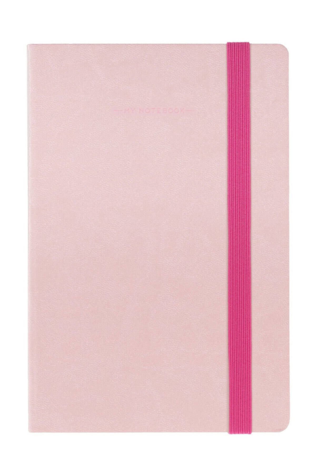 Defter My Notebook Medium Kareli Pembe