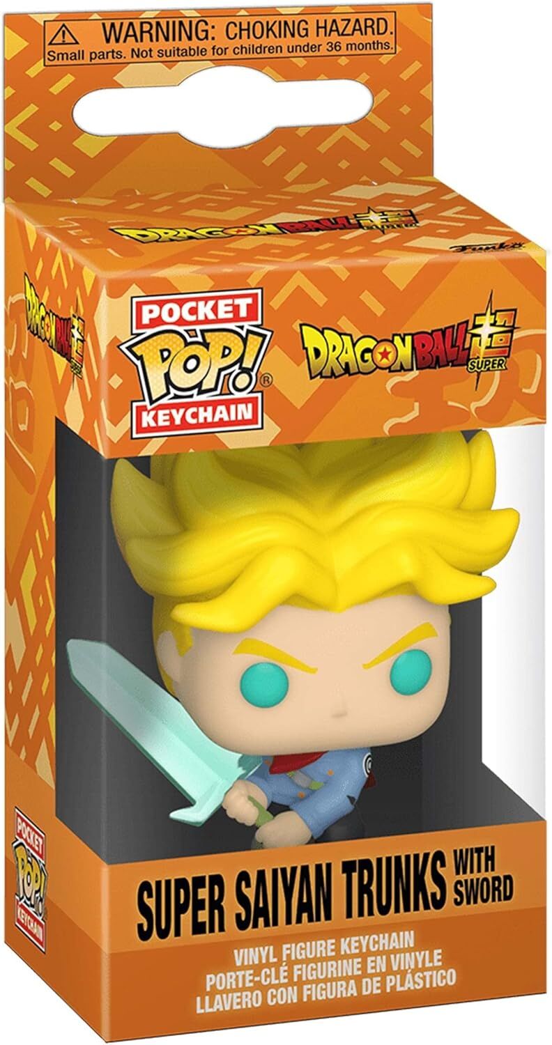 Funko Pocket Pop: Dragon Ball Super - Super Sayan Trunks With Sword Anahtarlık