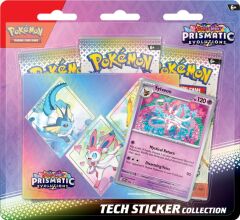 Pokemon Prismatic Evolutions Tech Sticker Collection