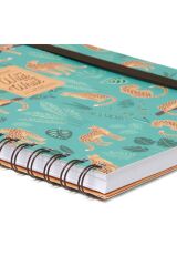 3 Ü 1 Arada Spiralli A4 Defter Çita Desen Karton Kapak