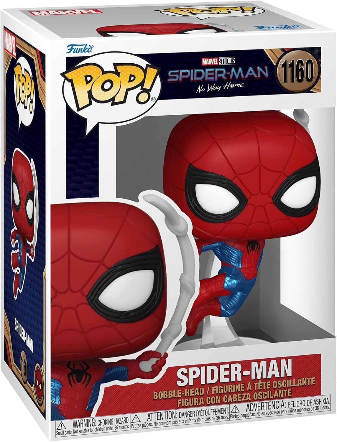 Funko Pop Marvel: Spider-man No Way Home - Spider Man Finale Suit No:1160 Bobble-head