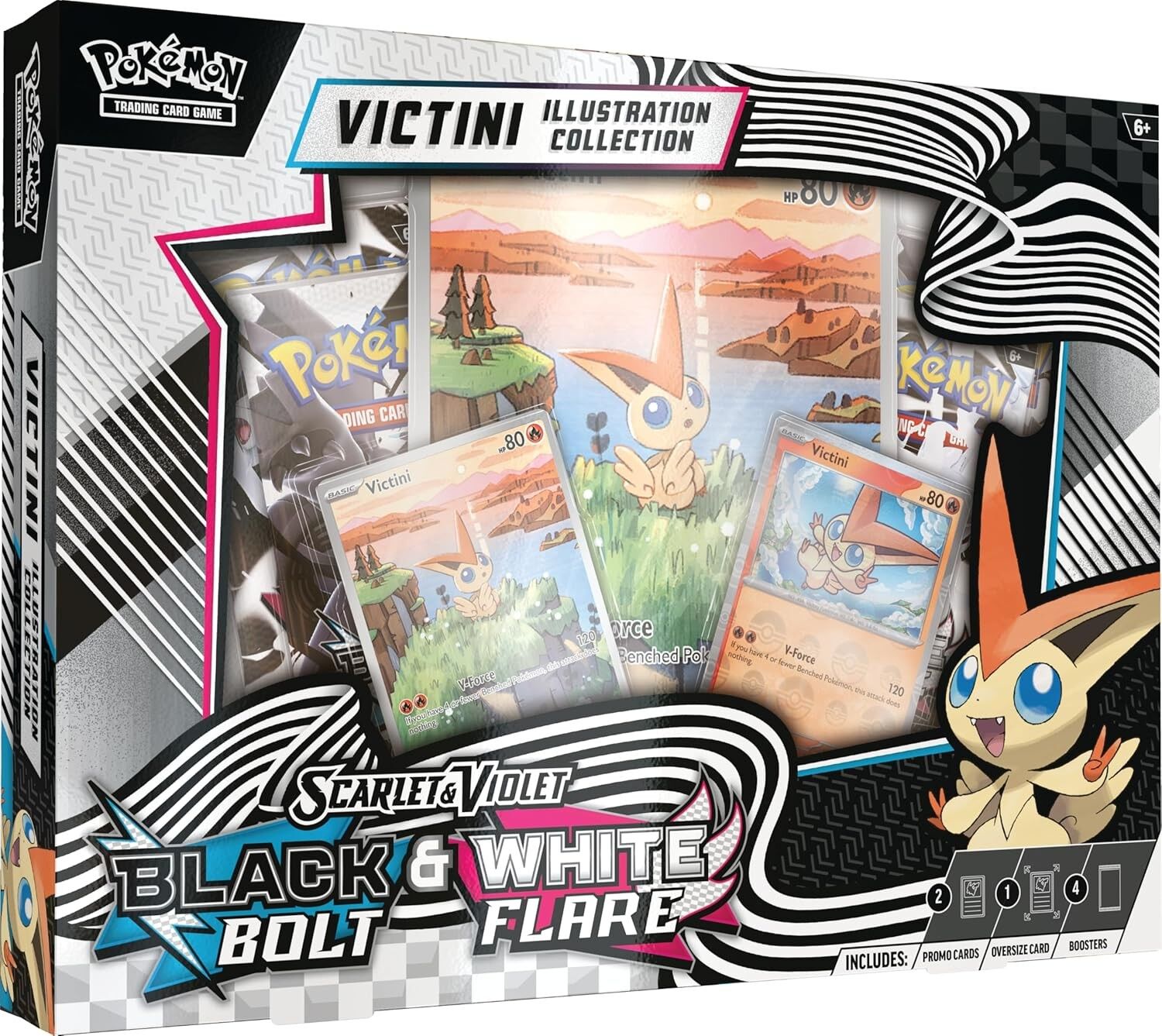 Pokemon TCG - Scarlet & Violet 10.5: Black Bolt & White Flare Victini Illustration Collection