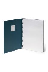 Yeşil Spiralli A4 Defter Orman Desen Karton Kapak