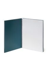 Yeşil Spiralli A4 Defter Orman Desen Karton Kapak