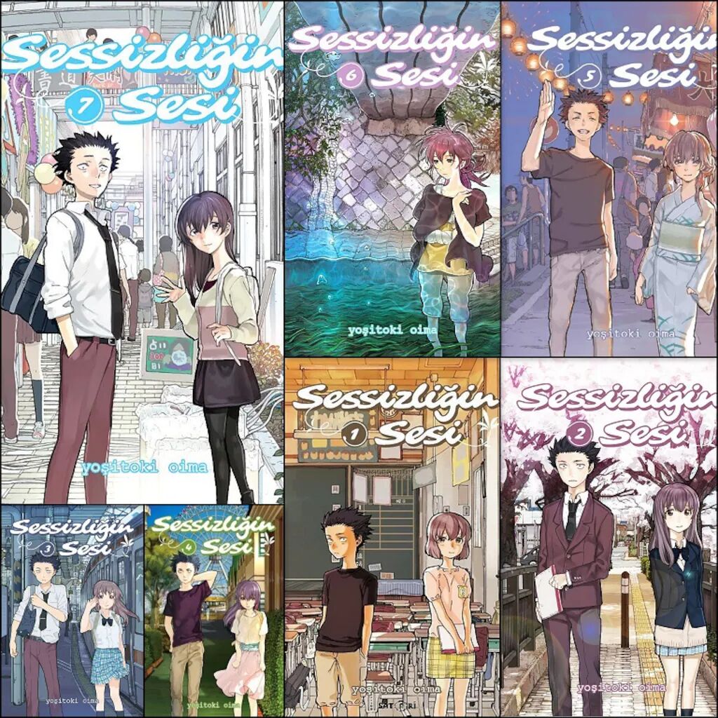 Sessizliğin Sesi (1-2-3-4-5-6-7) 7 Cilt Manga Set