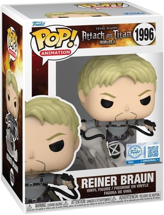 Funko Pop Animation Attack On Titan - Reiner (special Edition) No:1996