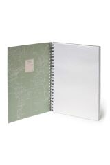 3 Ü 1 Arada Spiralli A4 Defter Harita Desen Karton Kapak
