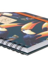 Tukan  Desen Karton Kapak 3 Ü 1 Arada Spiralli A4 Defter