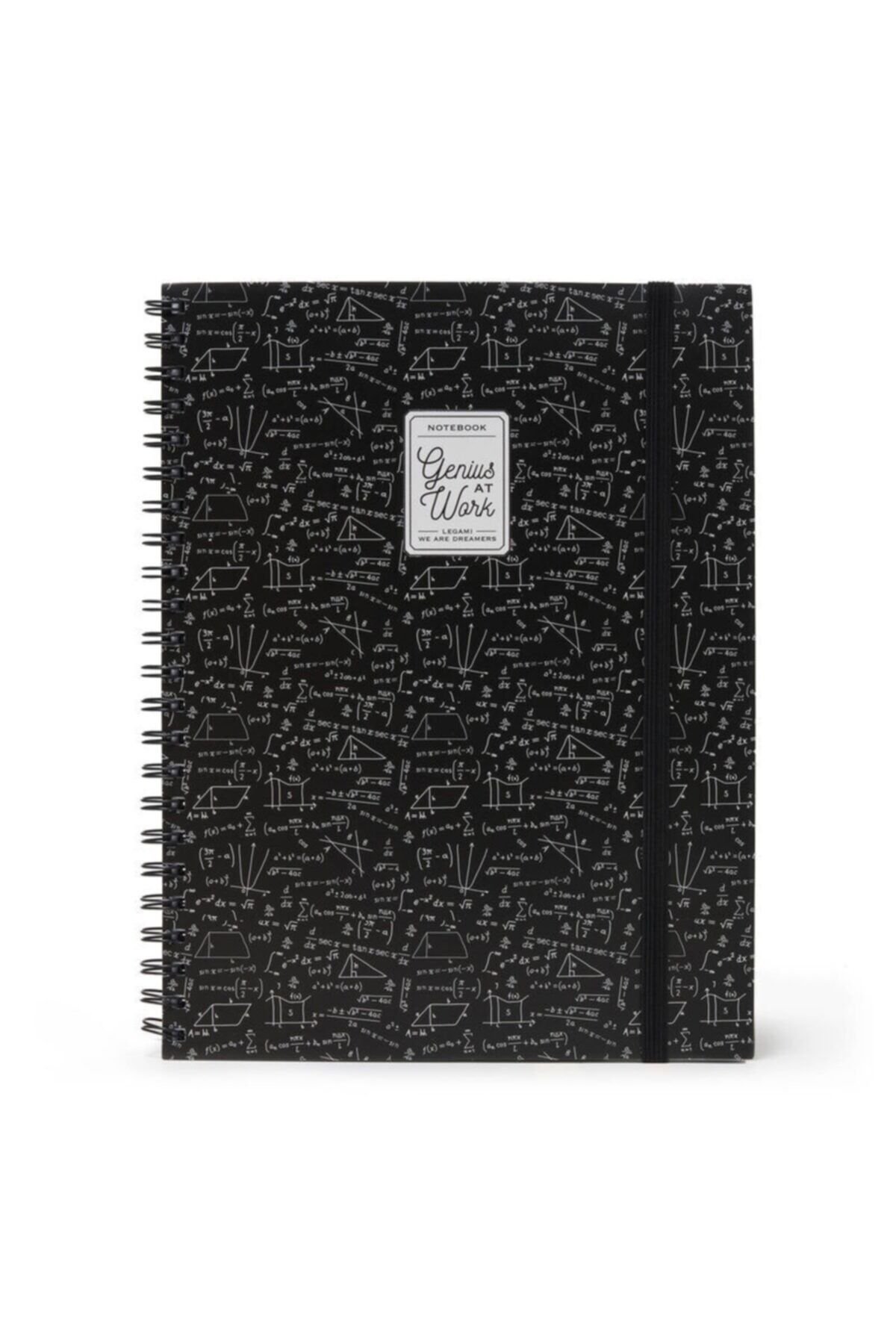 3 Ü 1 Arada Spiralli A4 Defter Matematik Desen Karton Kapak