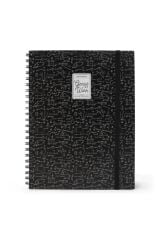 3 Ü 1 Arada Spiralli A4 Defter Matematik Desen Karton Kapak