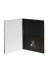 3 Ü 1 Arada Spiralli A4 Defter Matematik Desen Karton Kapak