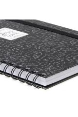 3 Ü 1 Arada Spiralli A4 Defter Matematik Desen Karton Kapak