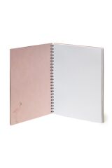 3 Ü 1 Arada Spiralli A4 Defter Flamingo Desen Karton Kapak
