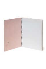 3 Ü 1 Arada Spiralli A4 Defter Flamingo Desen Karton Kapak