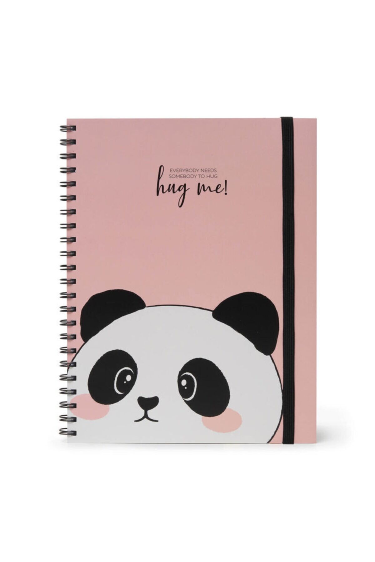 Spiralli A4 Defter Panda Desen Karton Kapak