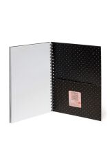 Spiralli A4 Defter Panda Desen Karton Kapak