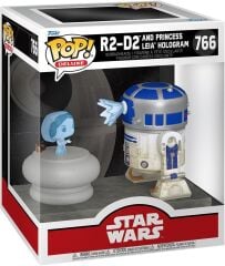 Funko Pop Deluxe Star Wars - R2-D2 Princess Leia Hologram No:766 Bobble-Heads